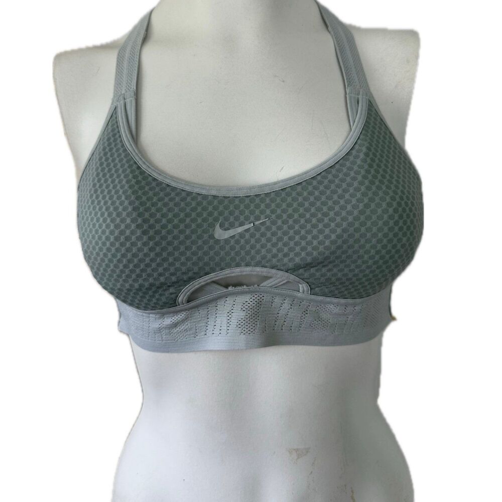 Nike Dri Fit ADV Cut Out Unpadded Mesh Strappy Racerback Sports Bra S